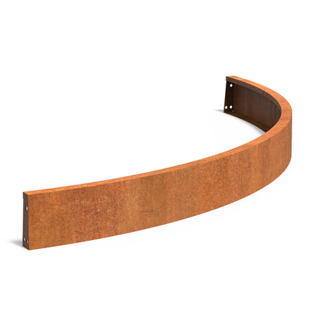 Keerwand cortenstaal 200 x 20 cm buitenbocht Keerwand cortenstaal 200 x 20 cm buitenbocht