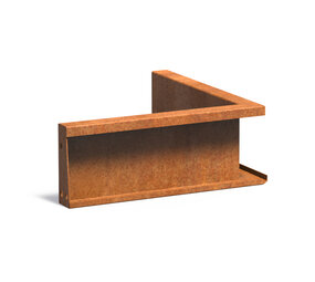Keerwand cortenstaal 50 x 50 x 20 cm binnenhoek Keerwand cortenstaal 50 x 50 x 20 cm binnenhoek