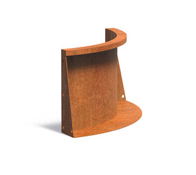 Keerwand cortenstaal 50 x 40 cm binnenbocht Keerwand cortenstaal 50 x 40 cm binnenbocht