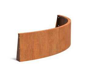 Keerwand cortenstaal 150 x 40 cm buitenbocht Keerwand cortenstaal 150 x 40 cm buitenbocht