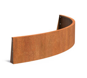 Keerwand cortenstaal 200 x 40 cm buitenbocht Keerwand cortenstaal 200 x 40 cm buitenbocht