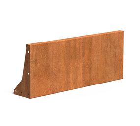 Keerwand cortenstaal 100 x 40 cm recht Keerwand cortenstaal 100 x 40 cm recht