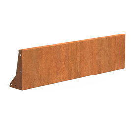 Keerwand cortenstaal 150 x 40 cm recht Keerwand cortenstaal 150 x 40 cm recht