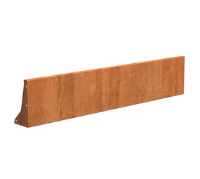 Keerwand cortenstaal 200 x 40 cm recht Keerwand cortenstaal 200 x 40 cm recht