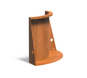Keerwand cortenstaal 50 x 60 cm binnenbocht