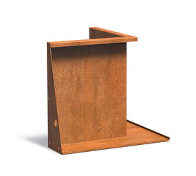 Keerwand cortenstaal 50 x 50 x 60 cm binnenhoek Keerwand cortenstaal 50 x 50 x 60 cm binnenhoek