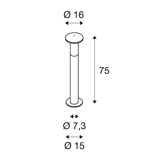 SLV ALPA Mushroom 75 tuinlamp
