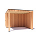 tuinhuis Kubix Douglas 300 x 300 cm + 250 cm overkapping tuinhuis Kubix Douglas 300 x 300 cm + 250 cm overkapping