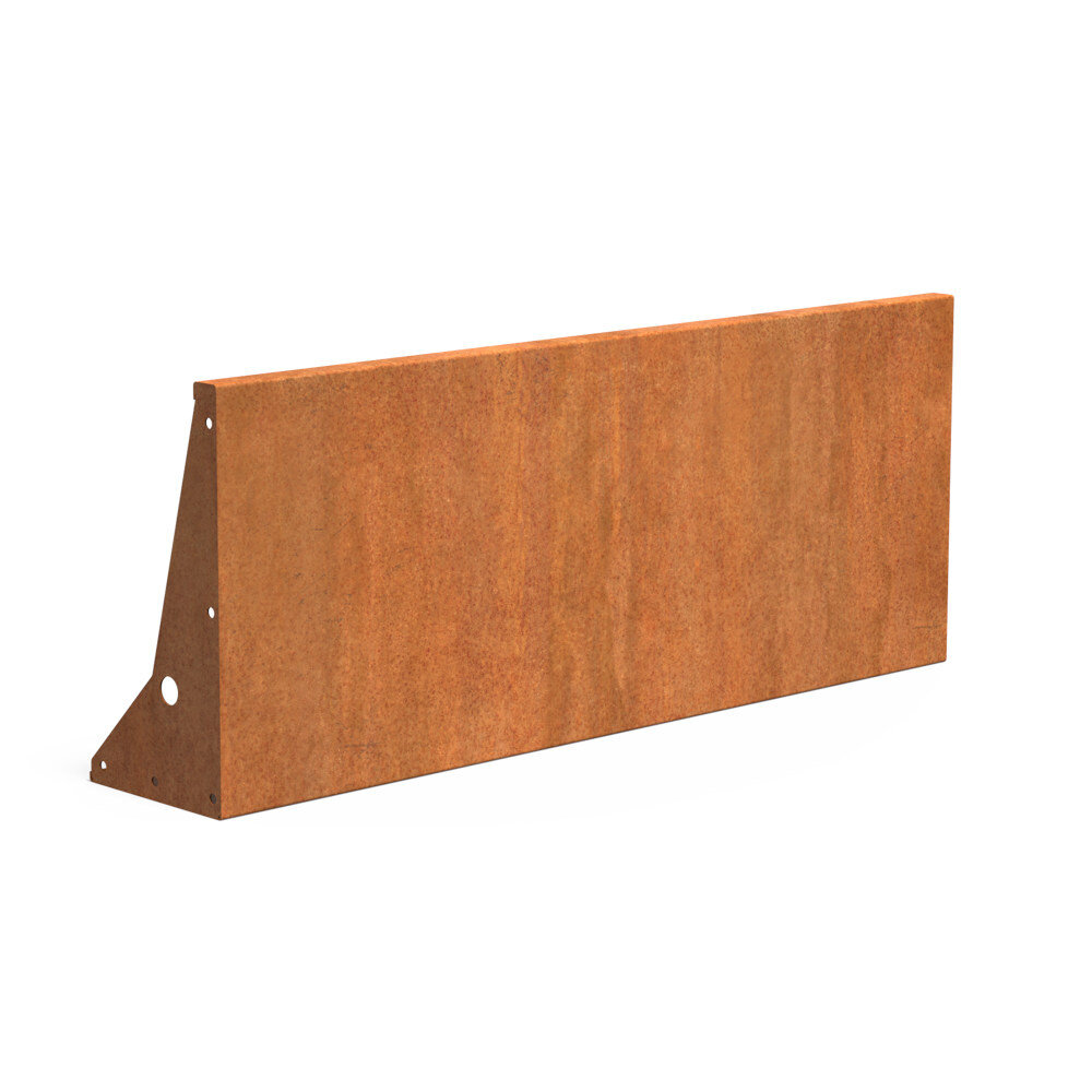 Keerwand cortenstaal 150 x 50 cm recht Keerwand cortenstaal 150 x 50 cm recht