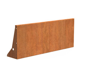 Keerwand cortenstaal 150 x 50 cm recht Keerwand cortenstaal 150 x 50 cm recht