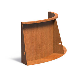 Keerwand cortenstaal 100 x 50 cm binnenbocht Keerwand cortenstaal 100 x 50 cm binnenbocht