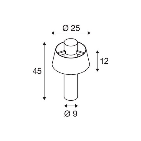 SLV Photoni 45 ZWART tuinlamp