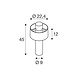 SLV Photoni CYL 45 ZWART tuinlamp SLV Photoni CYL 45 ZWART tuinlamp