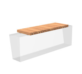 Zitting recht 145 x 50 x 7.2 cm hardhout Zitting recht 145 x 50 x 7.2 cm hardhout