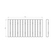 Zitting recht 100 cm bamboe Zitting recht 100 cm bamboe