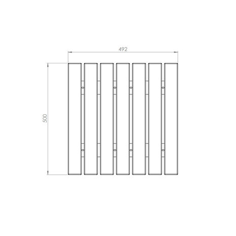 Zitting  recht 50 cm bamboe Zitting  recht 50 cm bamboe