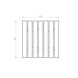 Zitting recht 50 cm bamboe Zitting recht 50 cm bamboe