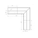 Keerwand + zitrand cortenstaal 100 x 100 x h. 40 cm binnenhoek Keerwand + zitrand cortenstaal 100 x 100 x h. 40 cm binnenhoek