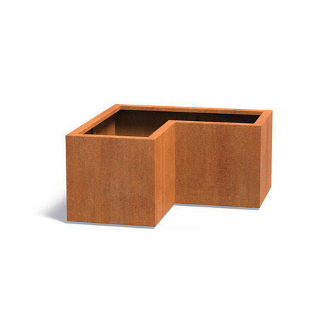 Andes cortenstaal 100x100x50x50 cm hoek plantenbak