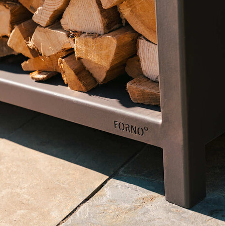 Forno LOGG houtopslag 150 x 40 x 180 cm zwart