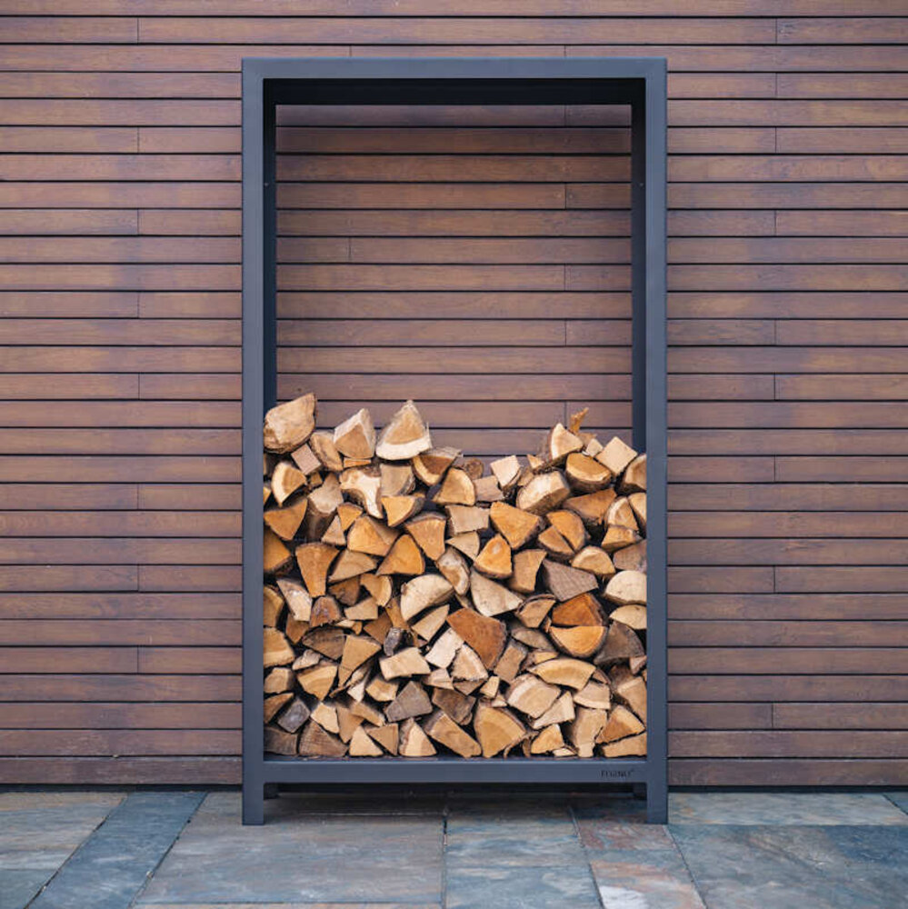 Forno LOGG houtopslag 80 x 40 x 180 cm zwart