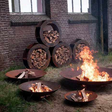 Forno vuurschaal cortenstaal 120 x 21 cm