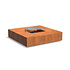 vuurtafel QUAD met grill cortenstaal 120 x 120 x 28 cm vuurtafel QUAD met grill cortenstaal 120 x 120 x 28 cm