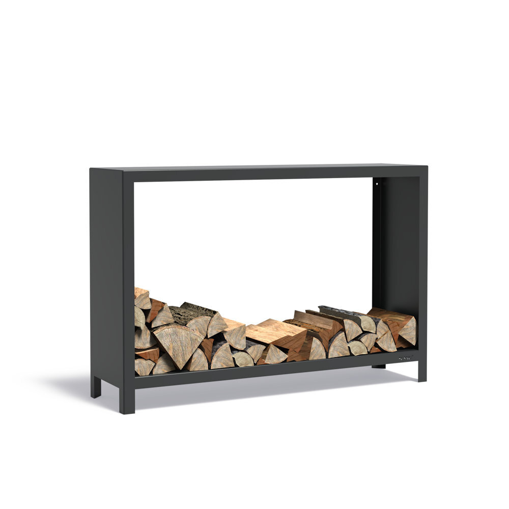 Forno LOGG houtopslag 150 x 40 x 100 cm zwart Forno LOGG houtopslag 150 x 40 x 100 cm zwart