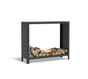 Forno LOGG houtopslag 120 x 40 x 100 cm zwart Forno LOGG houtopslag 120 x 40 x 100 cm zwart