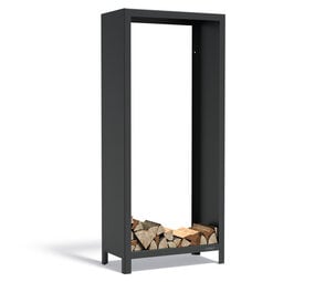 Forno LOGG houtopslag 80 x 40 x 180 cm zwart