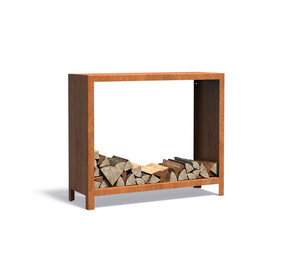 Forno LOGG houtopslag 120 x 40 x 100 cm cortenstaal Forno LOGG houtopslag 120 x 40 x 100 cm cortenstaal