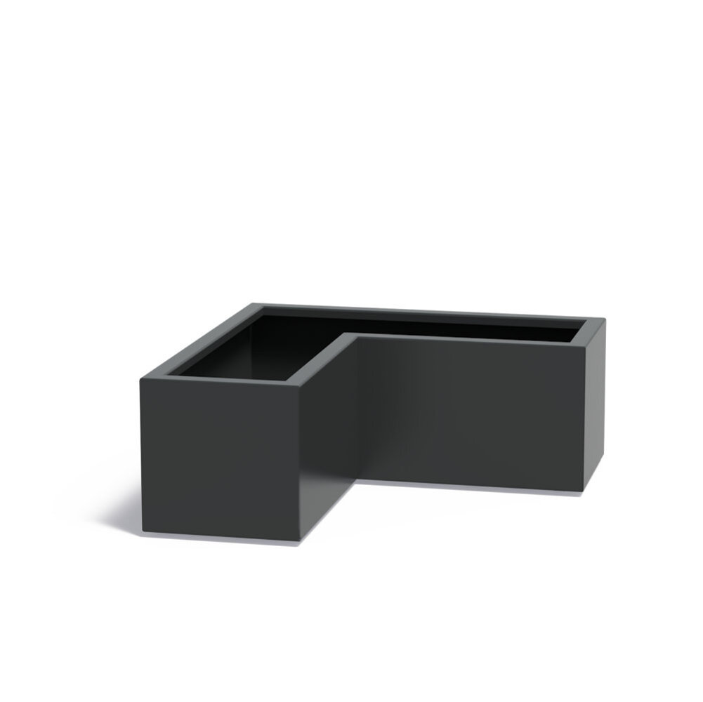 FLORIDA aluminium 100x100x40x40 cm hoekbak FLORIDA aluminium 100x100x40x40 cm hoekbak