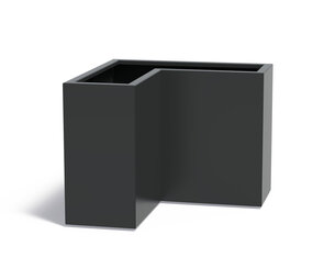 FLORIDA aluminium 100x100x40x80 cm hoek plantenbak FLORIDA aluminium 100x100x40x80 cm hoek plantenbak