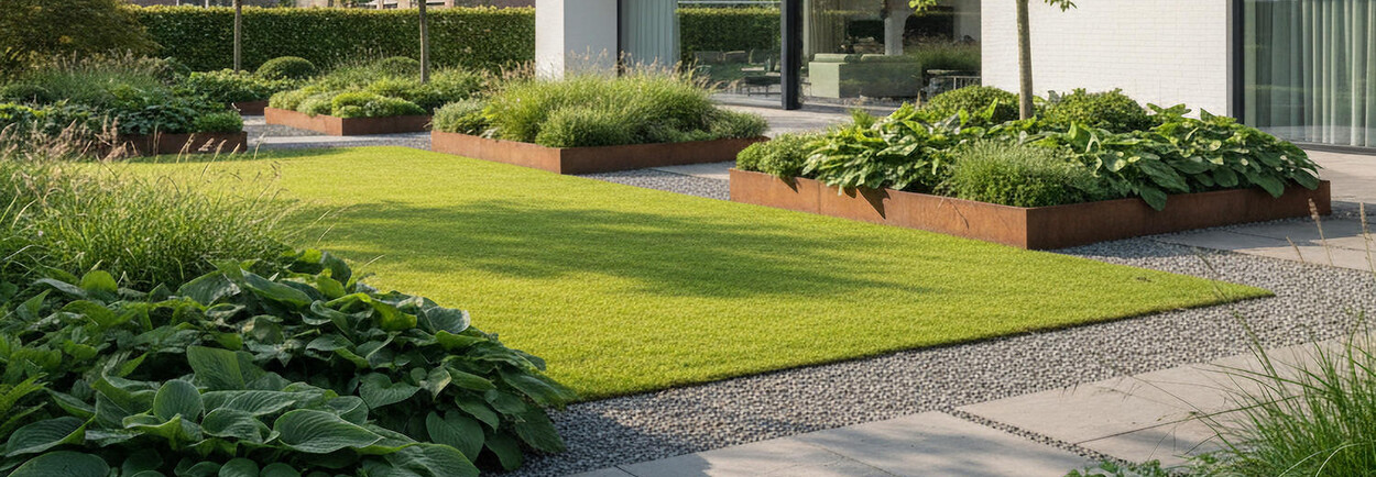 De perfecte balans tussen groen en bestrating