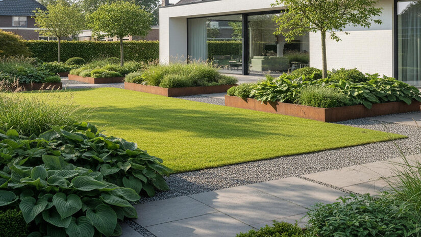 De perfecte balans tussen groen en bestrating