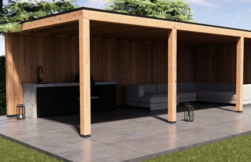 Laat uw Douglas overkapping of tuinhuis plaatsen in Etten-Leur