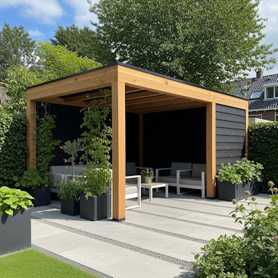 Laat uw tuinhuis of overkapping op maat maken