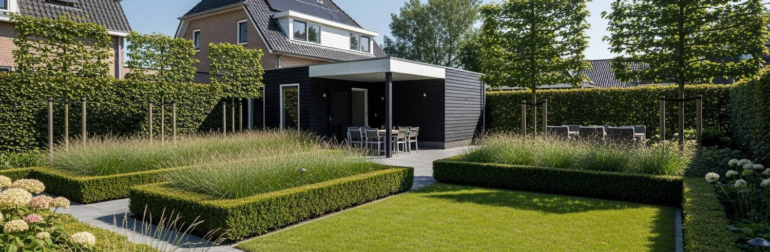 complete tuinaanleg, tuinhuizen en hovenier in Bergen op Zoom