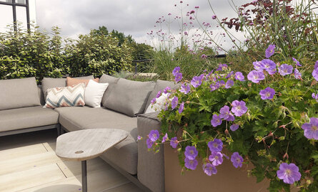 Maatwerk plantenbakken op een exclusief dakterras