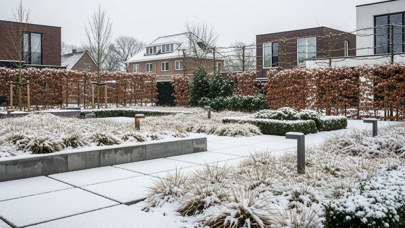 Sneeuw in de tuin? praktische tips van de hovenier