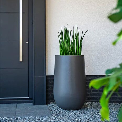 LORA polyester 50x50 cm ronde plantenbak LORA polyester 50x50 cm ronde plantenbak