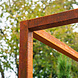 Pergola REGULAR corten  420 x 420 x h. 250 cm