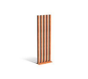 Tuinpaal set 5 stuks corten  100 x h. 300 cm
