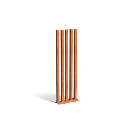 Tuinpaal set 5 stuks corten  100 x h. 300 cm