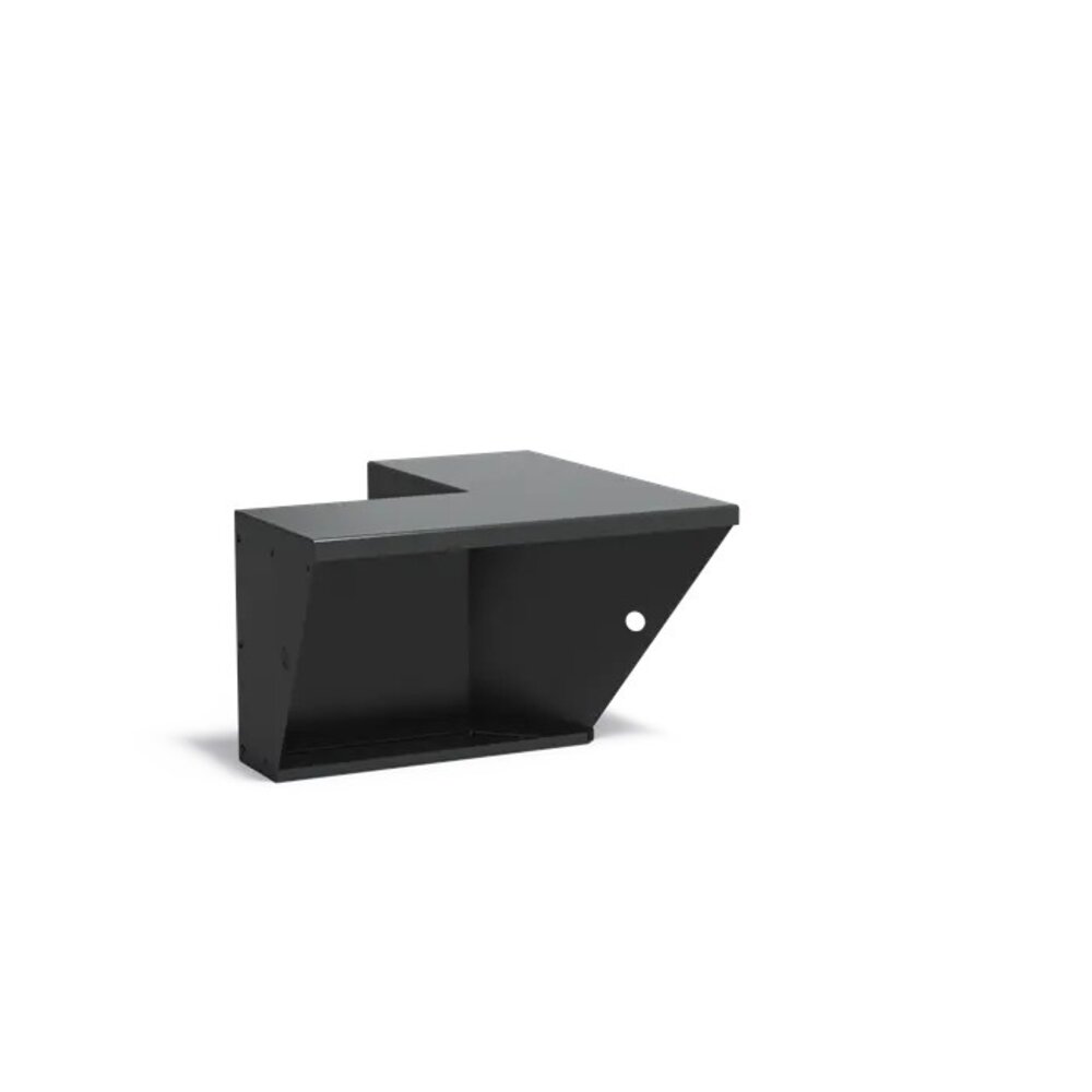 Keerwand + zitrand aluminium 50 x 50 x 50 cm binnenhoek Keerwand + zitrand aluminium 50 x 50 x 50 cm binnenhoek