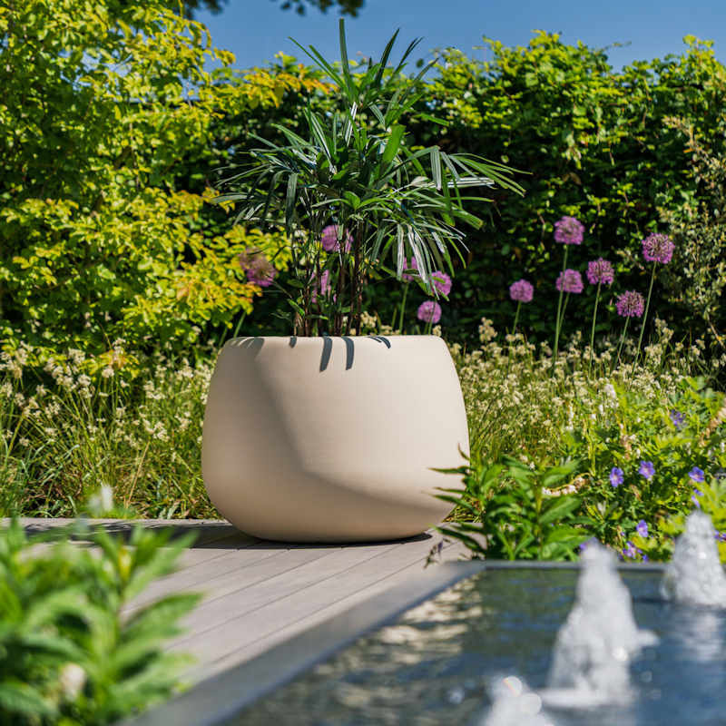 MERO polyester 80x60 cm ronde plantenbak