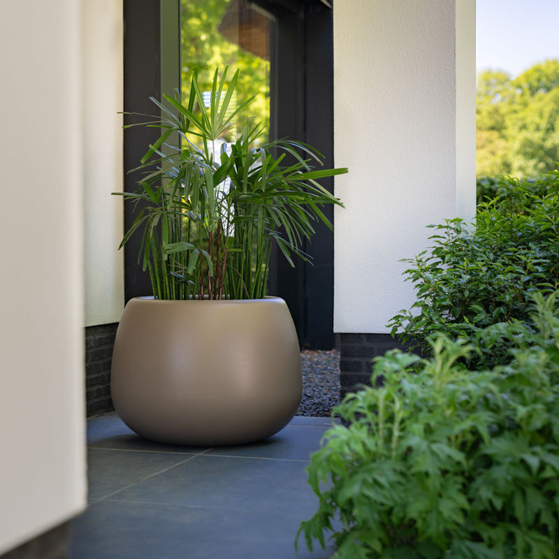 MERO polyester 80x50 cm ronde plantenbak