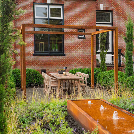 Pergola REGULAR corten  270 x 270 x h. 250 cm