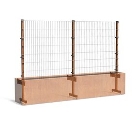 Trellis cortenstaal 300 x h. 200 cm