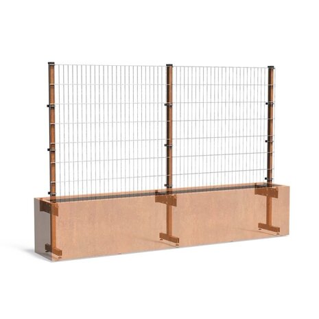 Trellis cortenstaal 300 x h. 200 cm